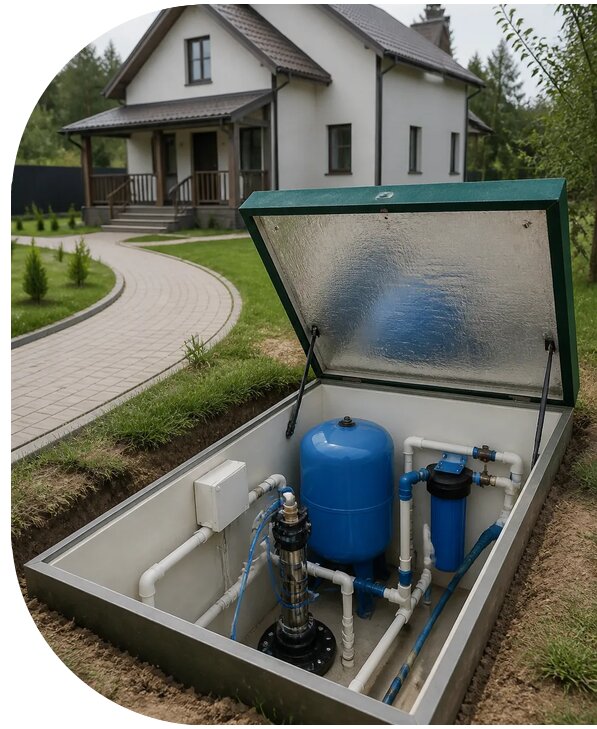 Автономное водоснабжение дома в Костроме от 153135 р. | АПаруса-Кст